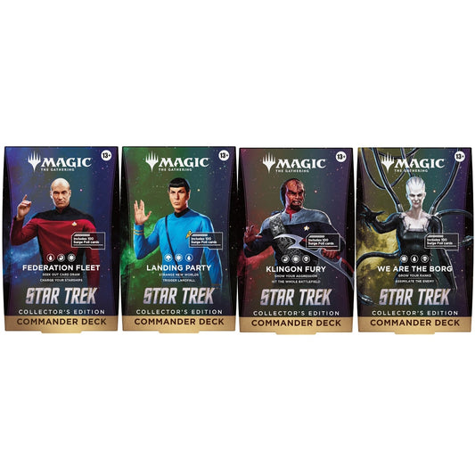 Magic: The Gathering TCG: Star Trek Collectors Commander Deck Bundle - Set of 4